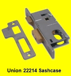 Union aluminium door lock 30mm ovale profil L2214 
